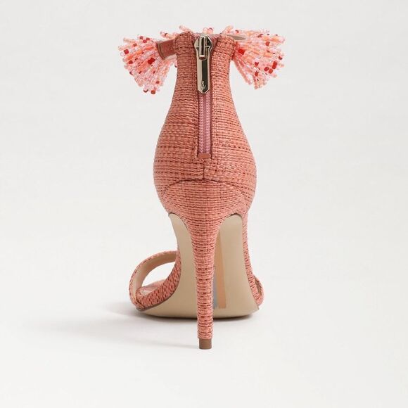 New Sam Edelman GILLIE BEADED ANKLE STRAP HEEL Size 7.5 New - Picture 6 of 12